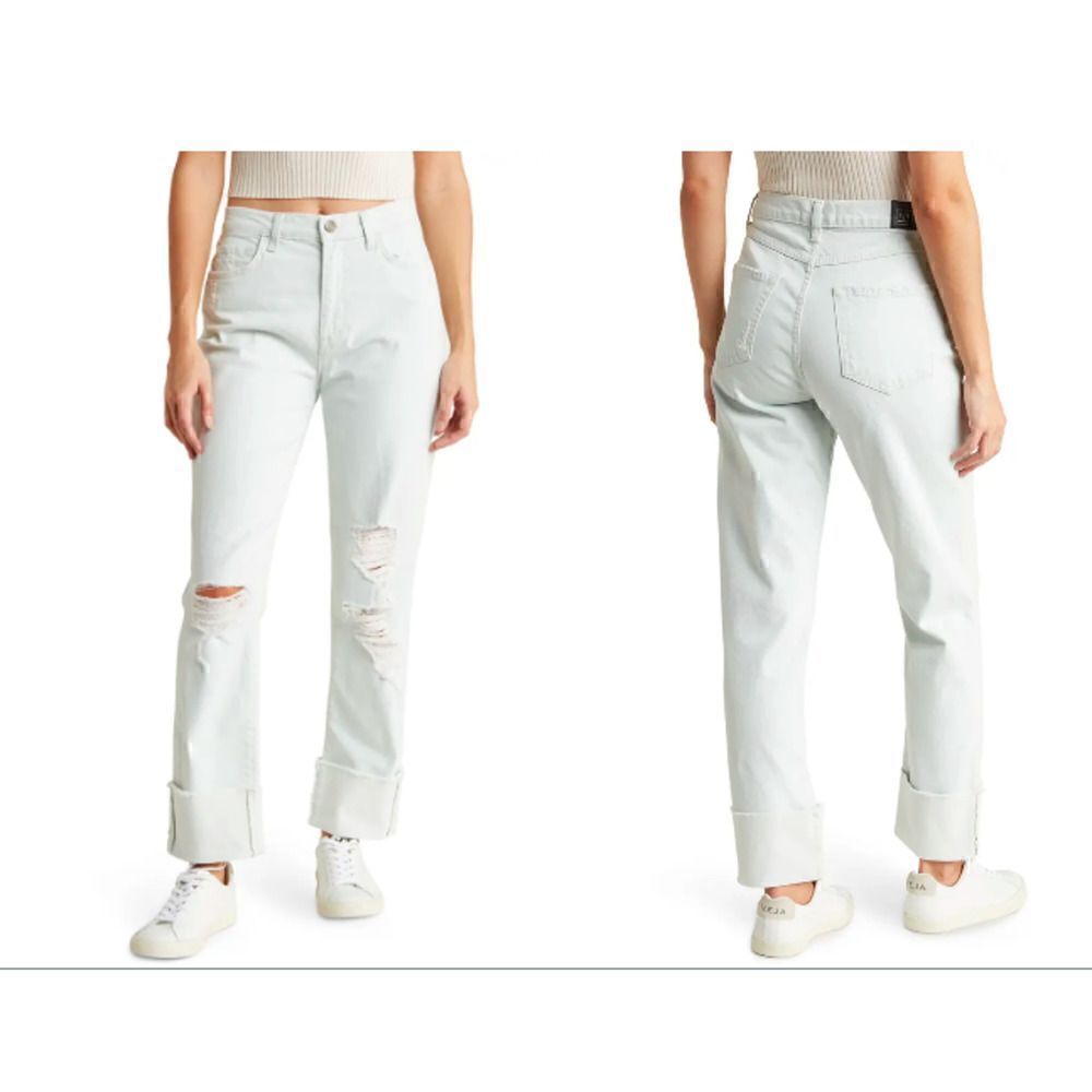 New Current/Elliot Relaxed Cuff Boyfriend Fit Jeans 27-6